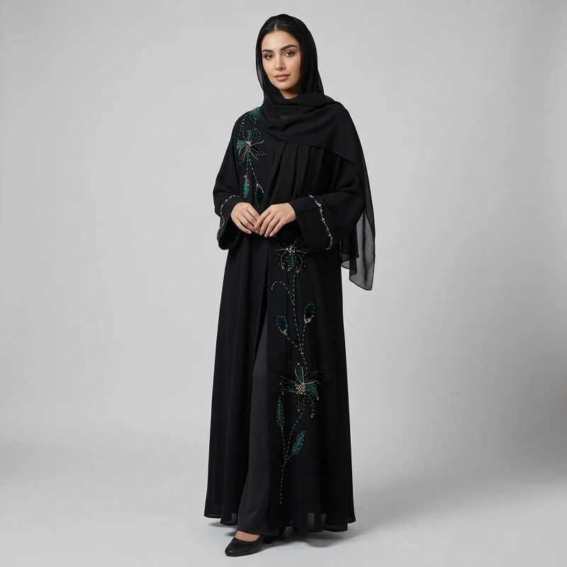 مانتو زنانه مدل عبایی مجلسی کد 320 