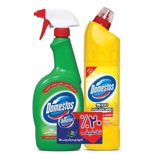 سفیدکننده سطوح دامستوس مدل Mountain Breerze And Lemon حجم 750 میلی لیتر بسته 2 عددی