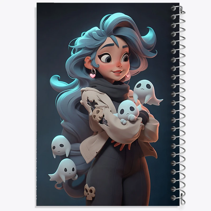 دفتر ژورنال نویسی 50 برگ خندالو مدل نقطه ای طرح دخترانه کد N4421