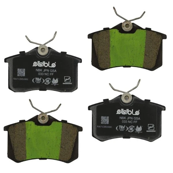 لنت ترمز عقب خودرو الیجیبل مدل AA02A دو جفت مناسب برای رنو مگان، برلیانس V5