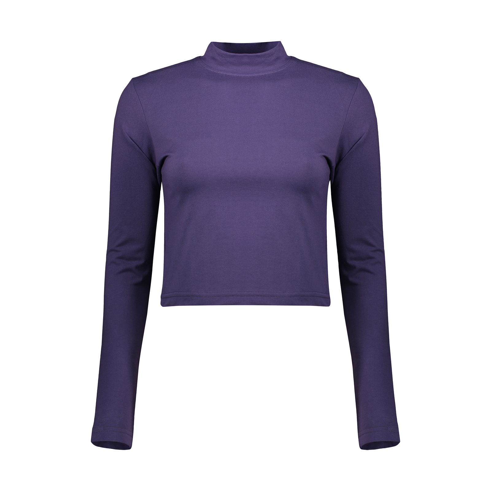 کراپ‌ تی‌شرت آستین بلند زنانه کانتکس مدل 199 -  - 2