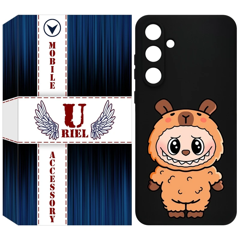 کاور یوریل قاب مدل KSH کد 110 طرح عروسک لبوبو مناسب برای گوشی موبایل سامسونگ Galaxy A55