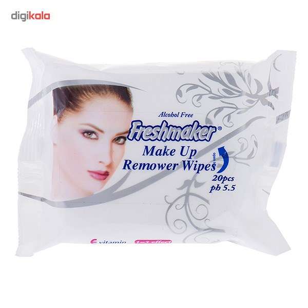 دستمال مرطوب فرش میکر پاک کننده آرایش - بسته 20 عددی