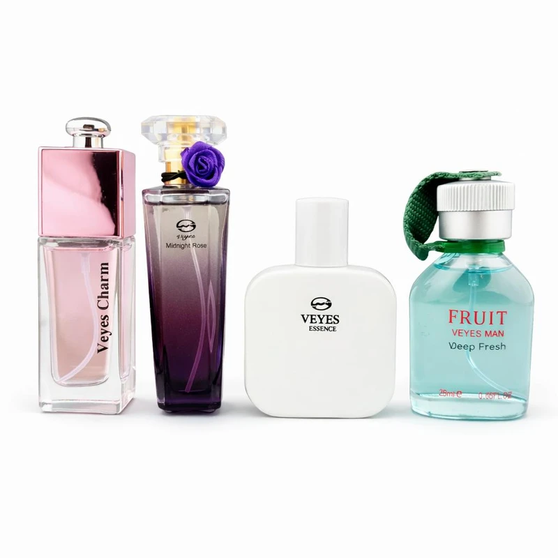 ست عطر جیبی ویوز مدل W1117 حجم 25 میلی‌لیتر مجموعه 4 عددی