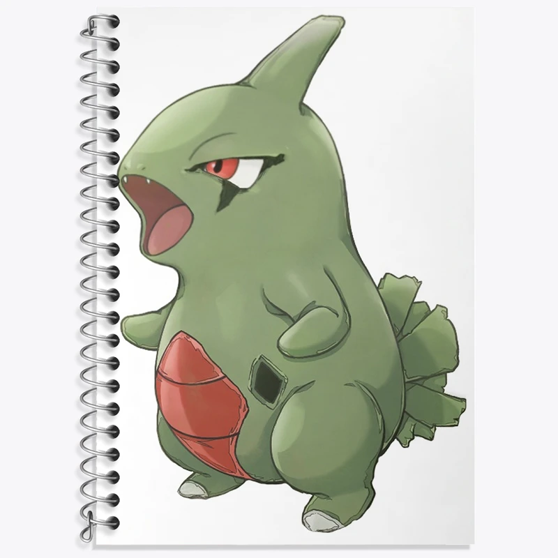دفتر زبان 50 برگ خندالو مدل دو خط طرح بازی پوکمون (pokemon) کد 32722
