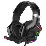 هدست گیمینگ اونیکوما مدل K10 Pro بدون قابلیت نویز کنسلینگ، جک 3.5 میلی‌متری، دارای نورپردازی RGB، کاپ‌های تهیه شده از مموری فوم، پاسخ فرکانسی 20-20000 هرتز، قطر درایور 50 میلی‌متر