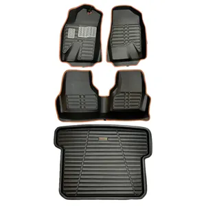 کفپوش پنج بعدی خودرو ای ام تی سی مدل MC چرم به همراه کفپوش صندوق مناسب برای دنا