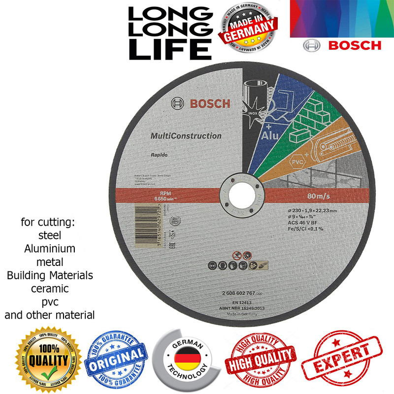 صفحه برش بوش مدل 230 Multi Construction مجموعه 2 عددی