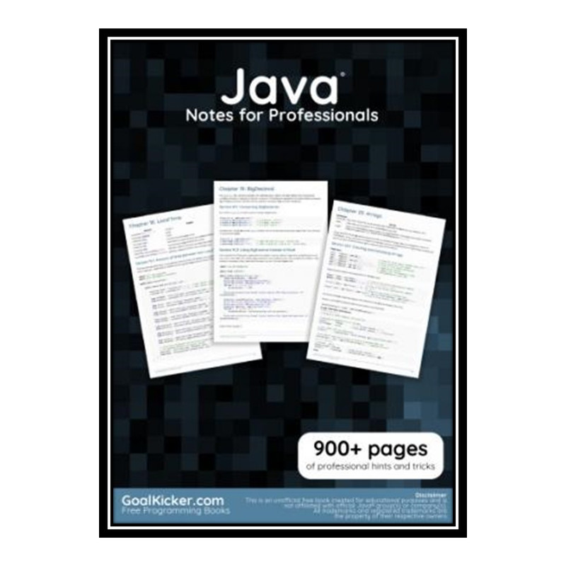قیمت و خرید کتاب Java Notes for Professionals اثر Goal Kicker انتشارات ...