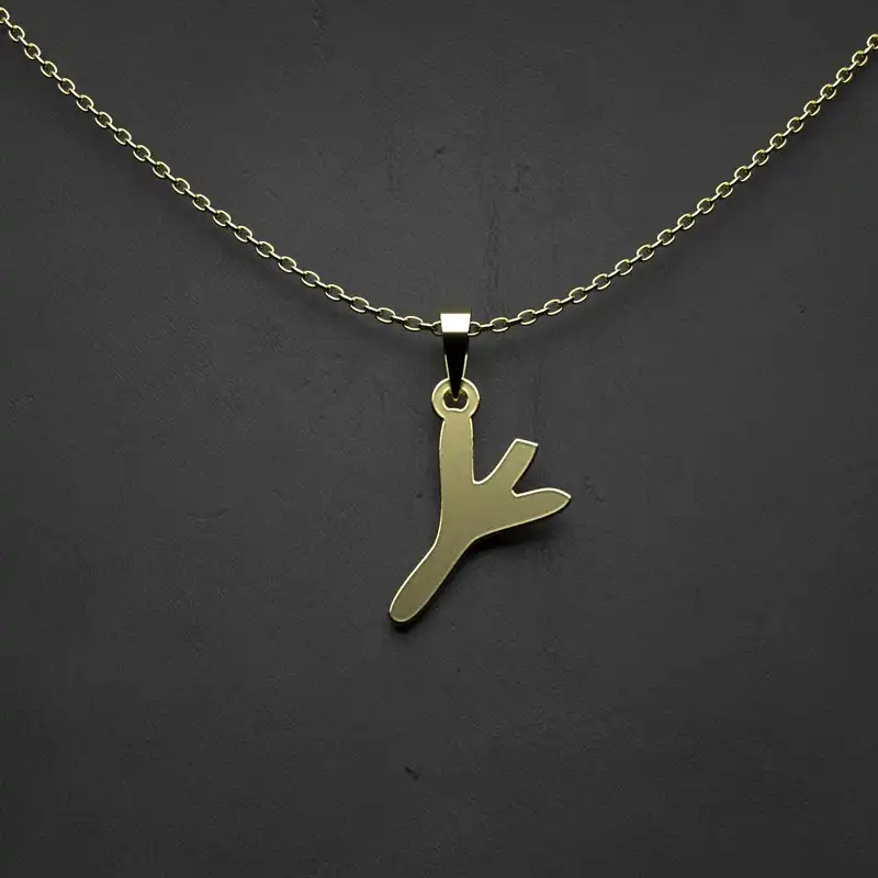 گردنبند طلا 18 عیار زنانه مدوپد مدل هندسی کد N2-1-1139