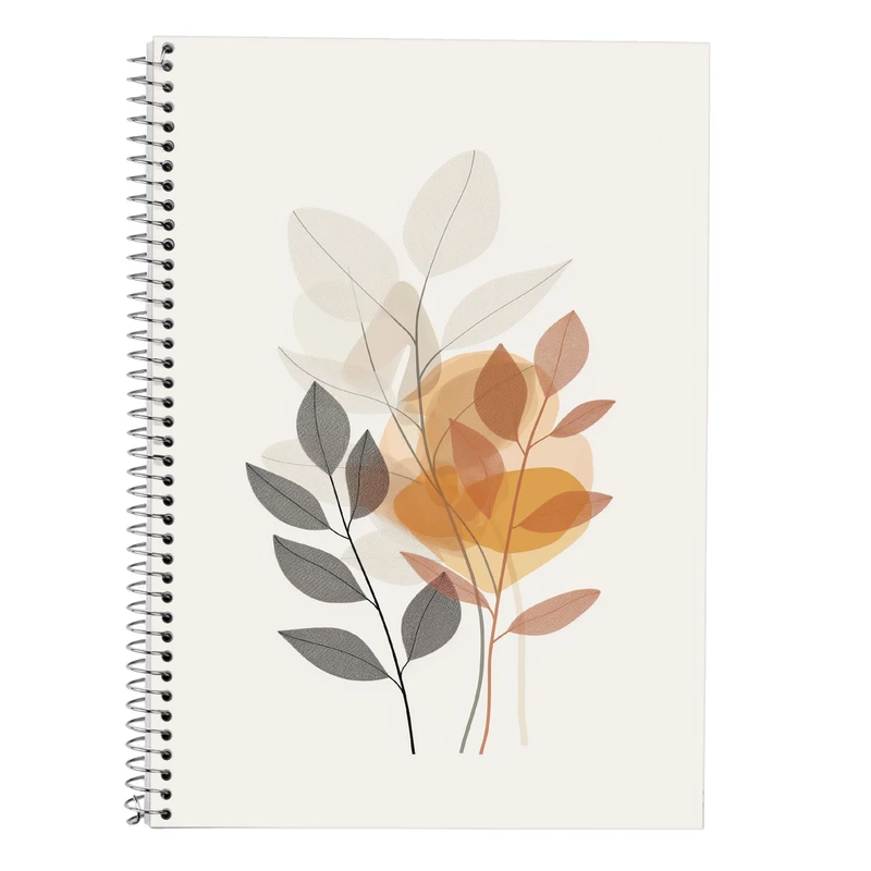 دفتر زبان 50 برگ مدوپد مدل دو خط طرح گل کد DF13830