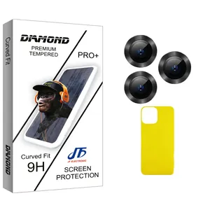 JF Diamond Glass FLL Back Protector For Apple iPhone 13 Pro With Camera Lens Protector