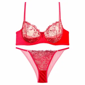 ست شورت و سوتین زنانه نوشه پوش کد 85022 رنگ قرمز
