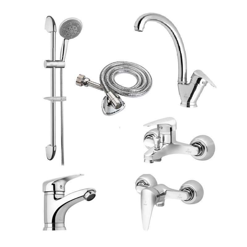 ست شیرآلات فاخته مدل ایتالیا K مجموعه 6 عددی ست شیرآلات فاخته مدل ایتالیا K مجموعه 6 عددی