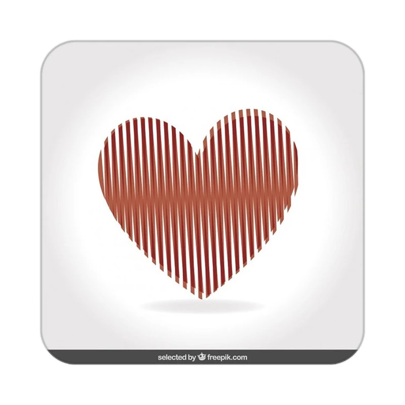 زیر لیوانی کاکتی طرح عاشقانه مدل mp39877