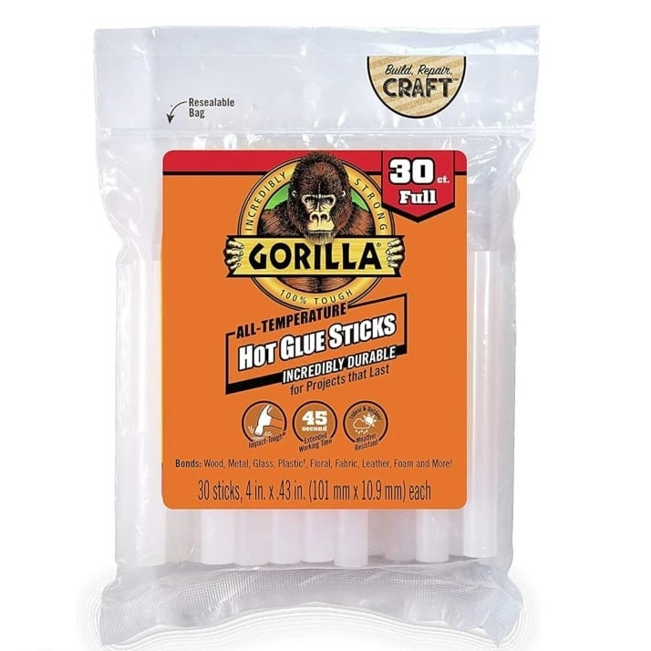 چسب حرارتی گوریلا کد 3033002 قطر 10.9میلیمتر  مجموعه 30 عددی