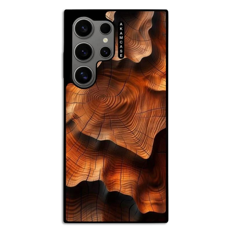 کاور آکام مدل AMC-WSGS24U-WOOD-9 مناسب برای گوشی موبایل سامسونگ Galaxy S24 Ultra