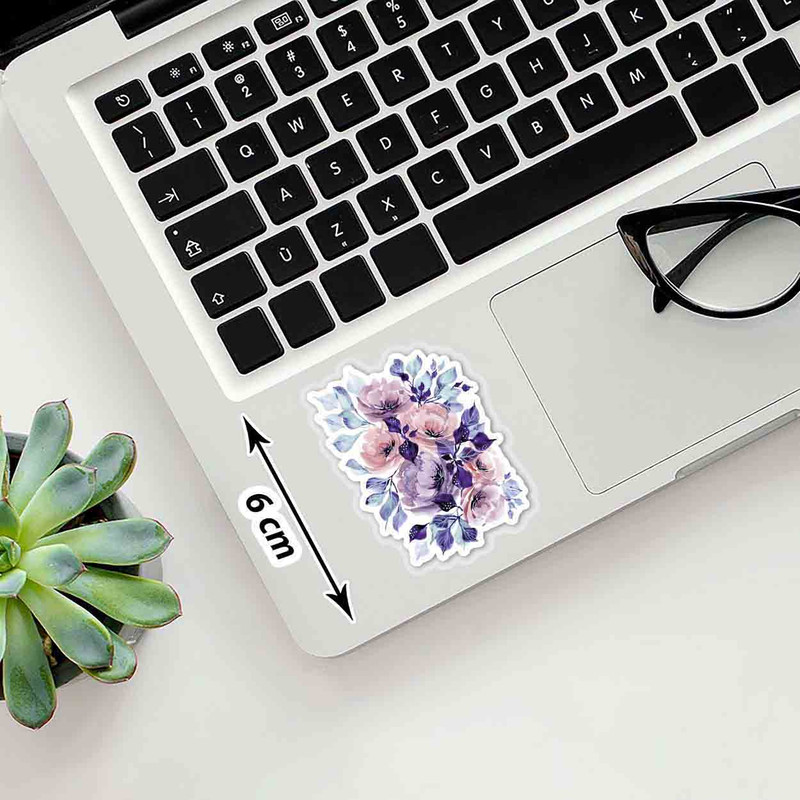 استیکر لپ تاپ طرح FLORAL  کد ST650