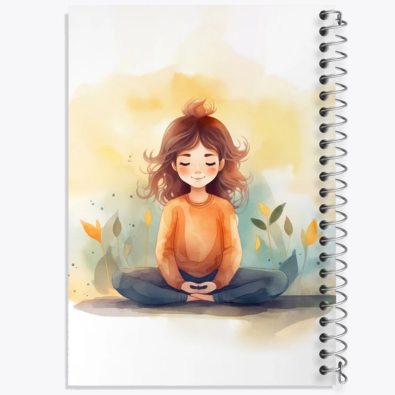 دفتر نقاشی 50 برگ خندالو طرح یوگا کد F2558