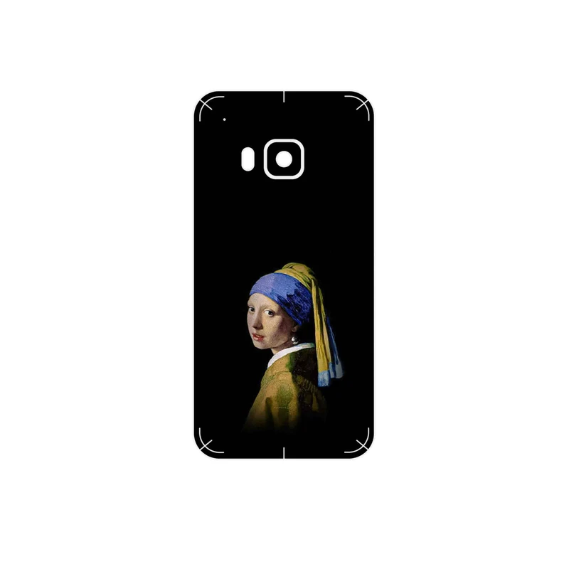 برچسب پوششی ماهوت مدل Girl with a Pearl Earring of Vermeer مناسب برای گوشی موبایل اچ تی سی One S9