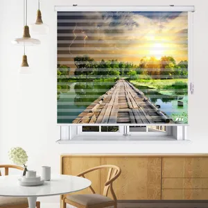  پرده زبرا زیو مدل L5026 سایز 100x280 سانتی متر
