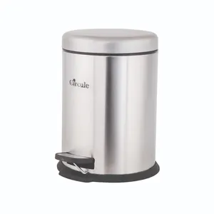سطل زباله پدالی سرکوله مدل Steel کد L3