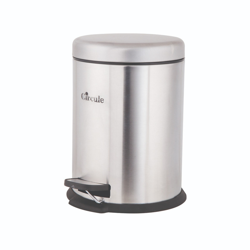 سطل زباله پدالی سرکوله مدل Steel کد L3