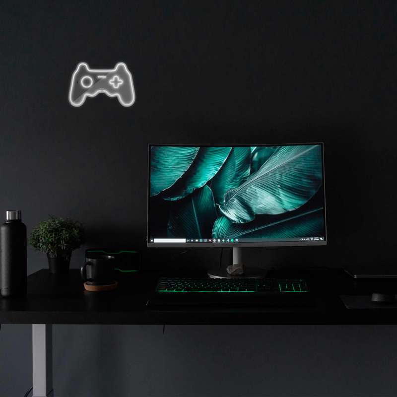 چراغ دیواری نئون دیزاین طرح Game-Controller