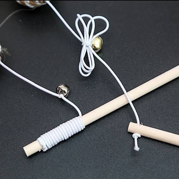 اسباب بازی گربه مدل چوب بازی طرح موش زنگوله دار L04