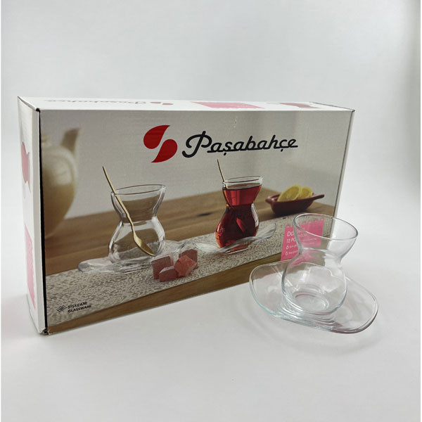 ست فنجان و نعلبکی پاشاباغچه 12 پارچه مدل دانتل dantel  کد 8008