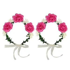 تاج مو دخترانه مدل رز کد H بسته دو عددی