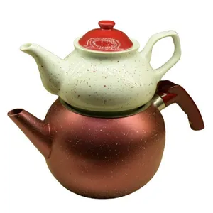 ست کتری و قوری مدل خالدار گرانیتی