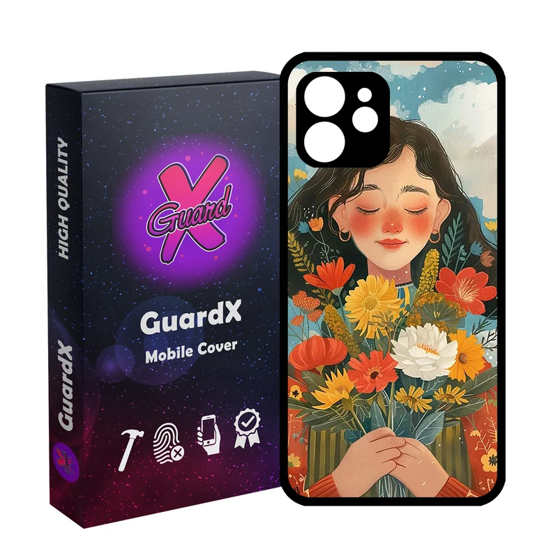 کاور گارد ایکس طرح دختر مدل Glass10776 مناسب برای گوشی موبایل اپل iPhone 12