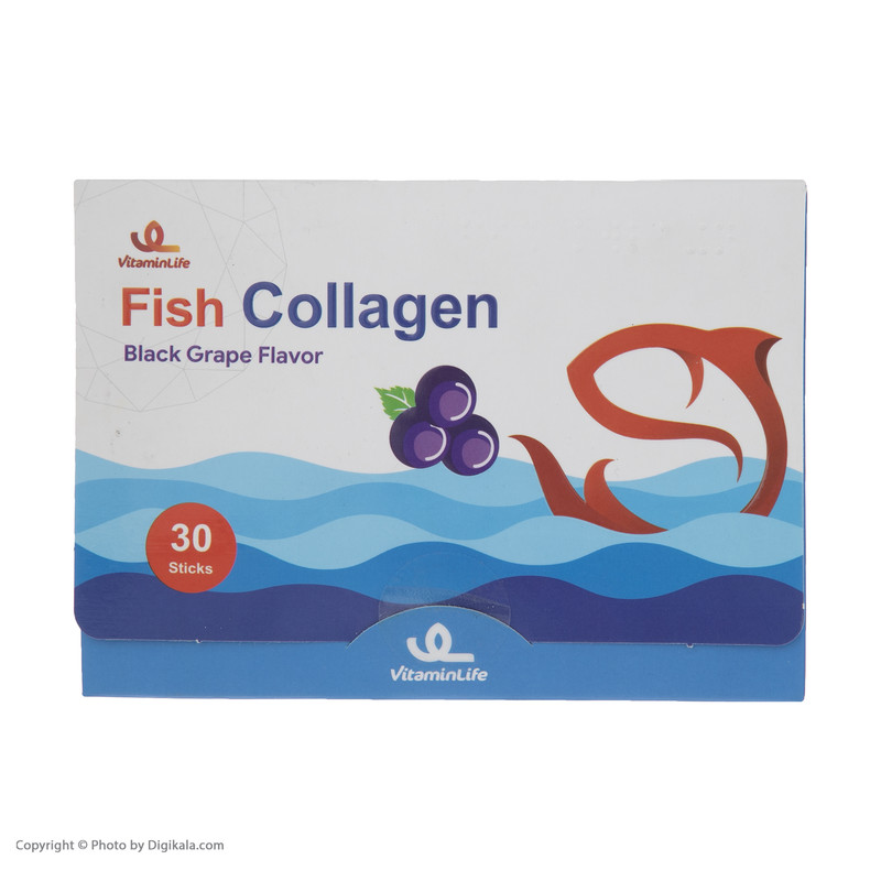 ساشه فیش کلاژن ویتامین لایف بسته 30 عددی