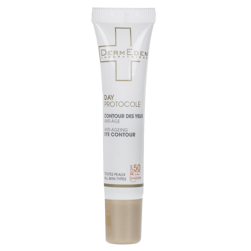 کرم ضد آفتاب دور چشم درمدن سری Day Protocole Spf50 حجم 15 میلی لیتر