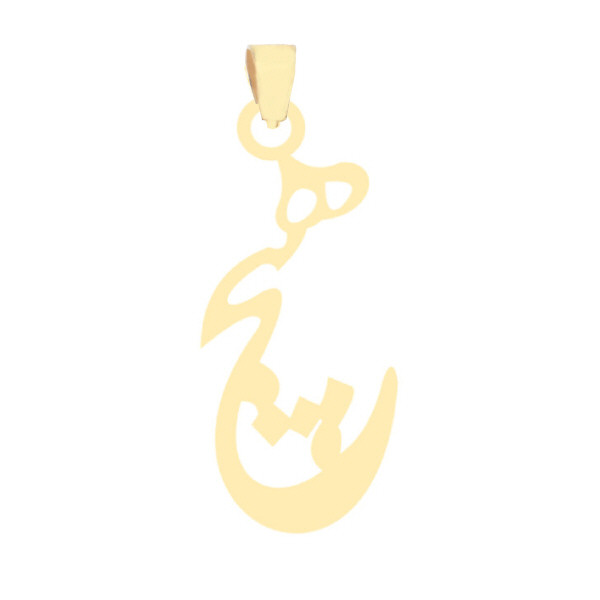 آویز گردنبند طلا 18 عیار زنانه عدنان مدل هیچ WS441