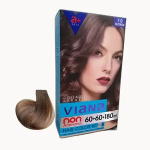 کیت رنگ مو ویانا شماره 7.0 حجم 120 میلی لیتر رنگ بلوند 