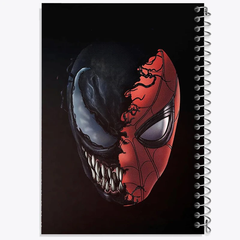 دفتر ژورنال نویسی 50 برگ خندالو مدل نقطه ای طرح ونوم Venom کد 27316