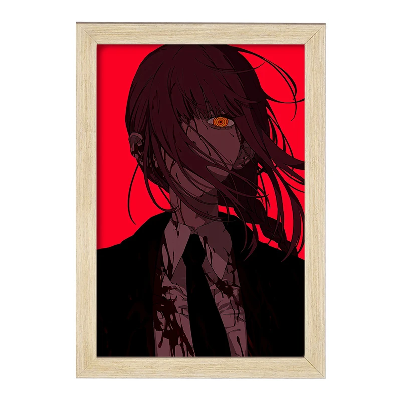 تابلو خندالو مدل ماکیما انیمه مرد اره ای Chainsaw Man  کد 17845