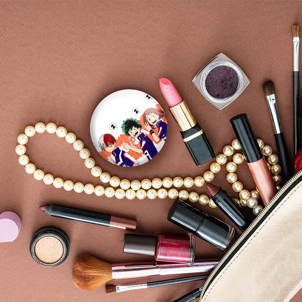 آینه جیبی خندالو مدل اوراراکا و دکو و شوتو انیمه آکادمی قهرمان من  کد 16148