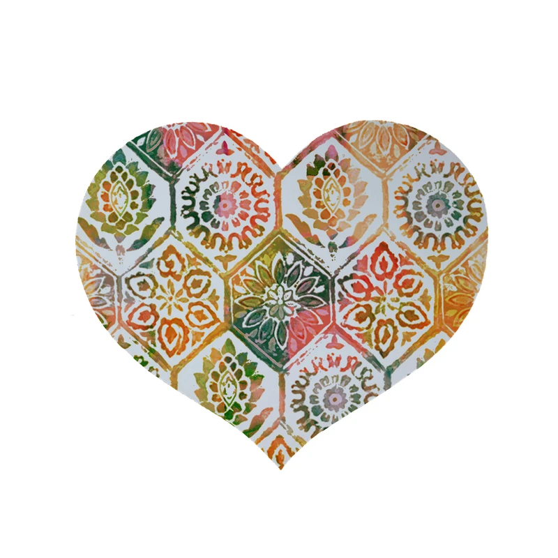 پادری مدل قلب طرح کلاسیک کد 6286 سایز 90x90 سانتی متر 