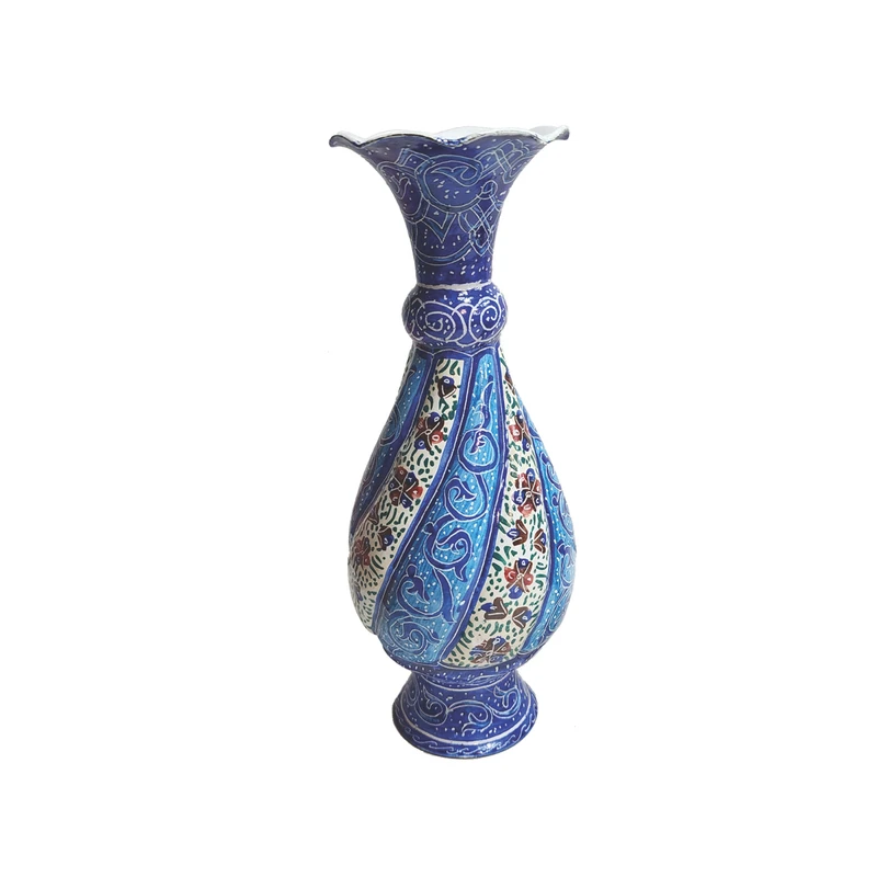 گلدان میناکاری هنرلوکس مدل پیچک کد 16