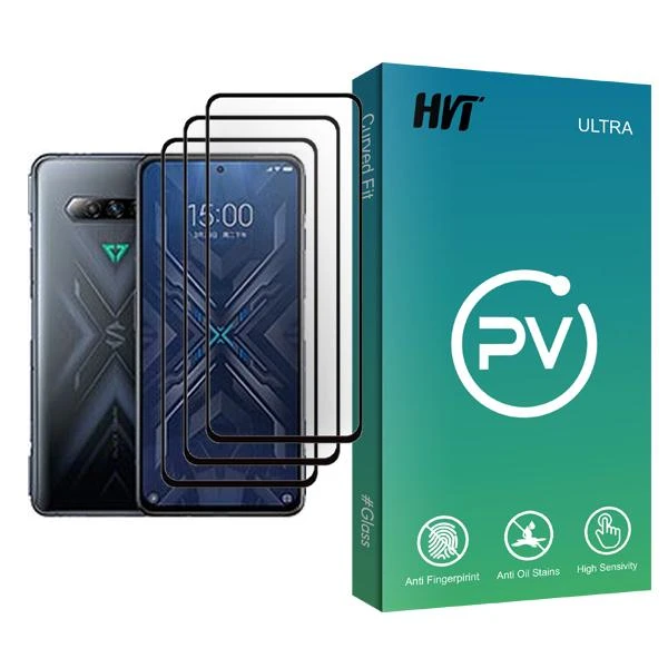محافظ صفحه نمایش اچ وی تی مدل PV Glass MIX003 مناسب برای گوشی موبایل شیائومی Black Shark 4 Pro بسته سه عددی