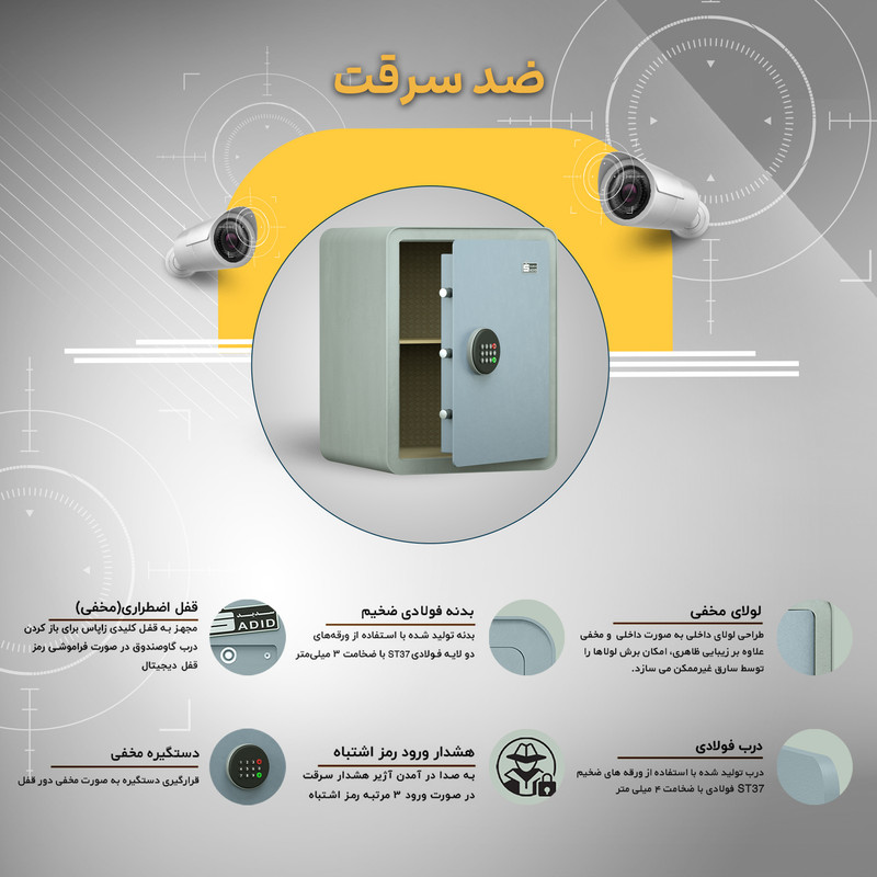 گاوصندوق الکترونیکی سدید مدل 460H