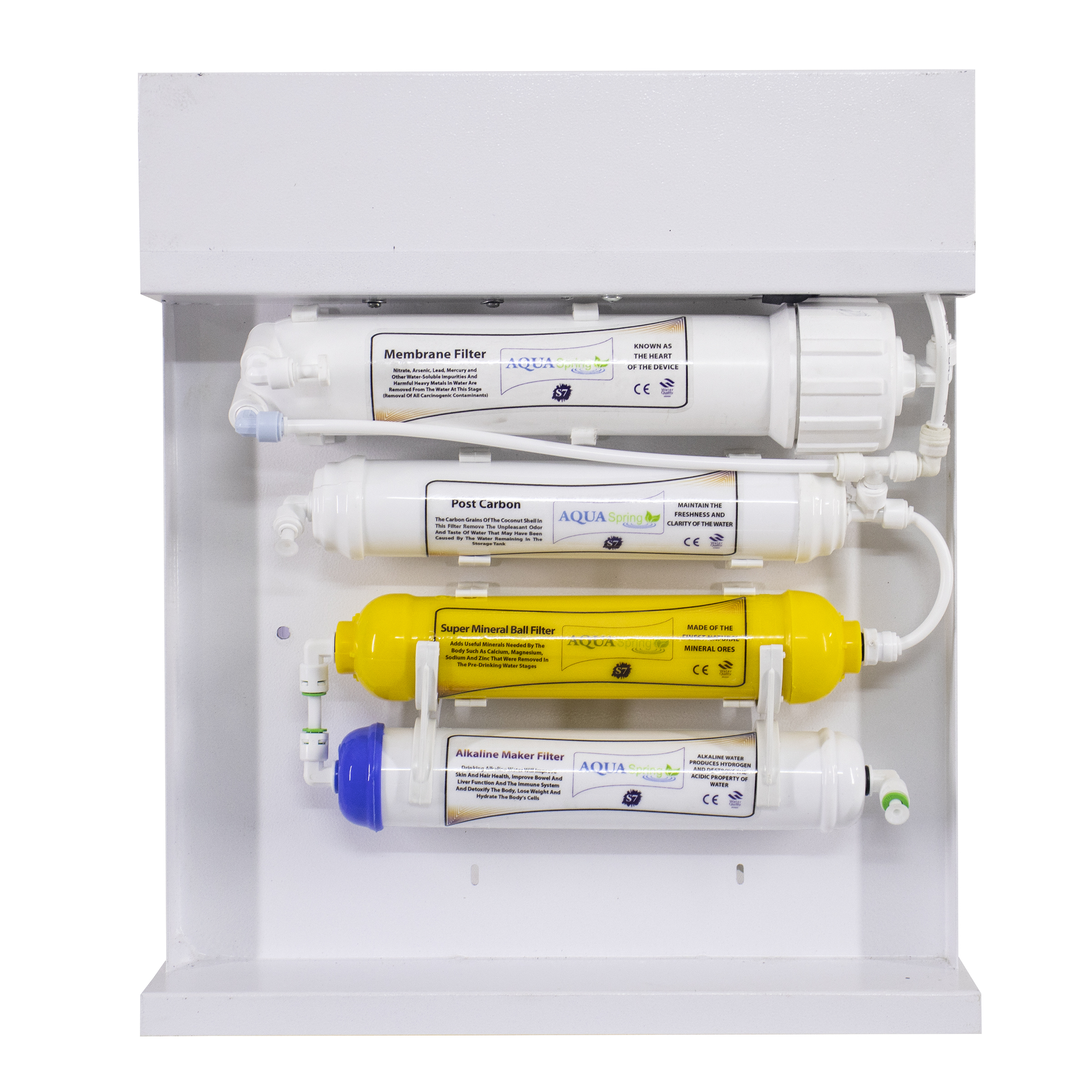 دستگاه تصفیه کننده آب آکوآ اسپرینگ مدل RO-S7-WZ 7001 به همراه کیت نشتی و فیلتر مجموعه 3 عددی