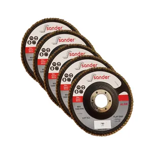 سنباده فلاپ دیسک ساندر مدل  HT - 008 مجموعه پنج عددی 