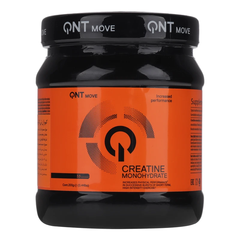پودر کراتین کیو ان تی مدل Creatine Monohydrate وزن 200 گرم