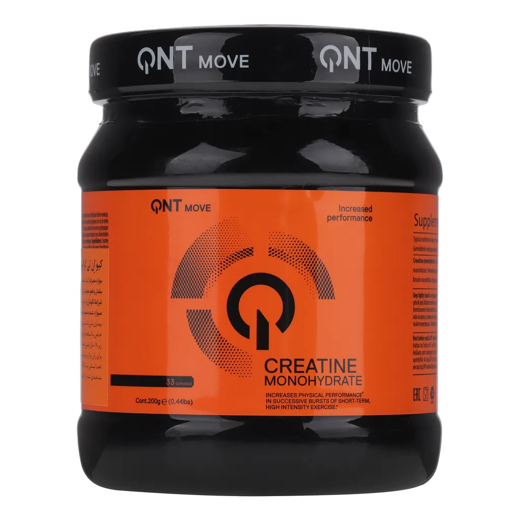 پودر کراتین کیو ان تی مدل Creatine Monohydrate وزن 200 گرم