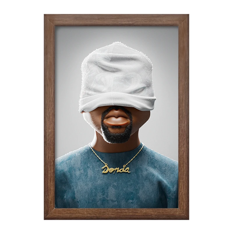 تابلو خندالو طرح کانیه وست (Kanye West) کد F759