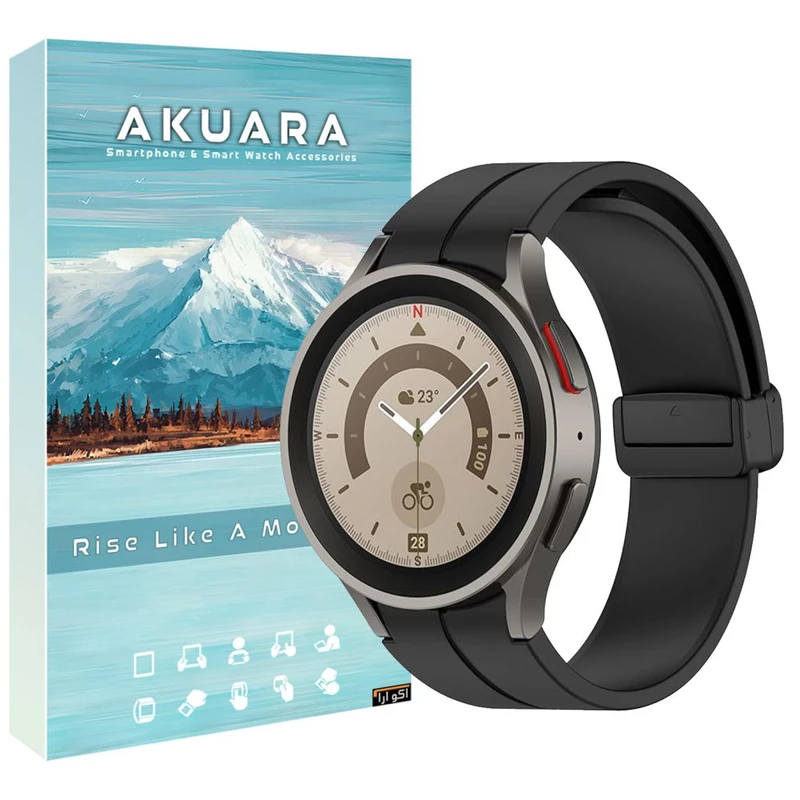 بند آکوآرا مدل Silicone Magnet AC مناسب برای ساعت هوشمند سامسونگ Galaxy watch 6 40mm / 6 44mm / 6 classic 43mm / 6 classic 47mm